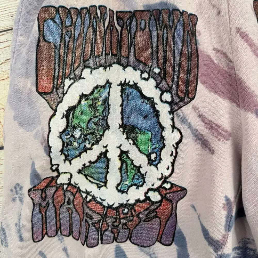 Chinatown Market Tie Dye Sweat Shorts Women's Size Medium Purple/Pink